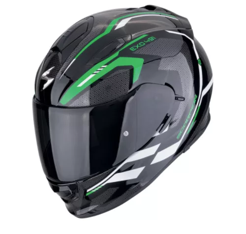 Scorpion Exo-491 Kripta bukósisak | fekete/zöld/fehér