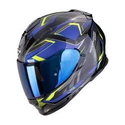 Scorpion Exo-491 Zumo bukósisak | fekete/kék/neon sárga
