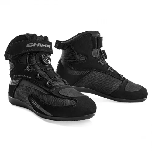 SHIMA EXO VENTED Férfi motoros cipő | Black/Black
