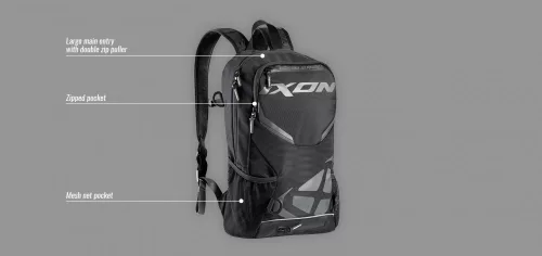 IXON R-TENSION motoros hátizsák | Fekete - Pink