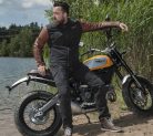 Trilobite férfi motoros farmer Acid Scrambler men / CE AA black / regular fit