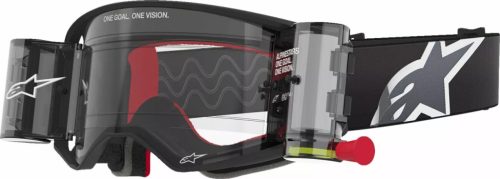 Alpinestars cross szemüveg Supertech Corp Roll-Off | Fekete-Szürke - víztiszta lencsével