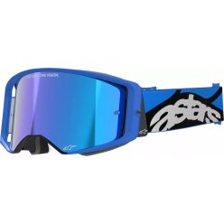   Alpinestars cross szemüveg Supertech Stream ABS | Kék - tükrös kék lencsével