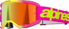 Alpinestars cross szemüveg Vision 5 Wordmark | Rózsaszín-Sárga - tükrös piros lencsével