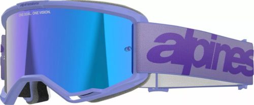 Alpinestars cross szemüveg Vision 5 Wordmark | Lila - tükrös kék lencsével