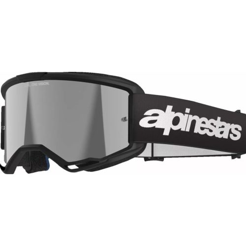 Alpinestars cross szemüveg Vision 3 Wordmark | Fekete - tükrös ezüst lencsével