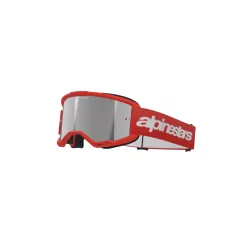   Alpinestars cross szemüveg Vision 3 Wordmark | Piros - tükrös ezüst lencsével