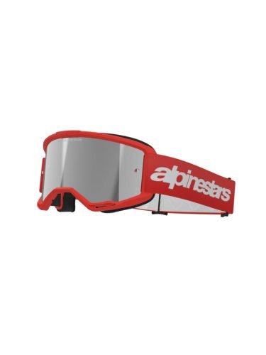 Alpinestars cross szemüveg Vision 3 Wordmark | Piros - tükrös ezüst lencsével