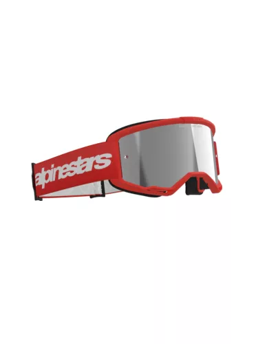 Alpinestars cross szemüveg Vision 3 Wordmark | Piros - tükrös ezüst lencsével
