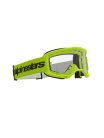 Alpinestars cross szemüveg Vision 3 Wordmark | Fluo sárga - víztiszta lencsével