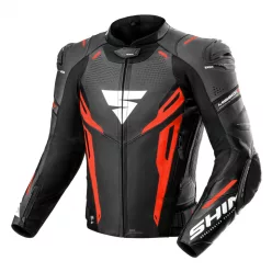 SHIMA MISSION ST MEN G2 motoros bőrkabát | Black/Red