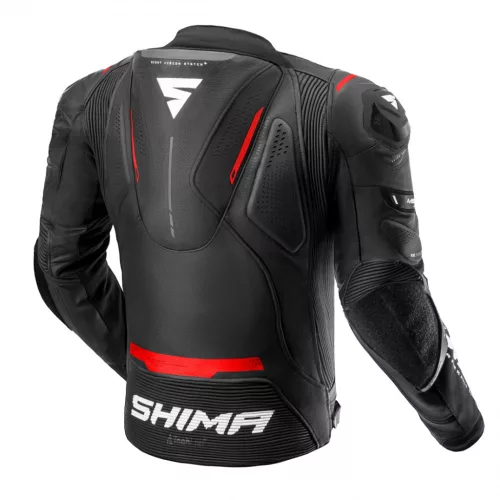 SHIMA MISSION ST MEN G2 motoros bőrkabát | Black/Red