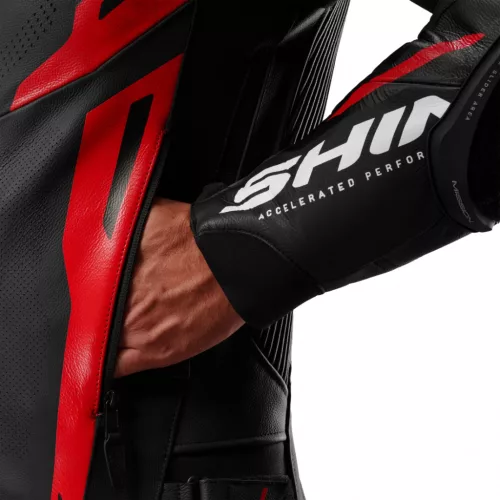 SHIMA MISSION ST MEN G2 motoros bőrkabát | Black/Red