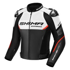 SHIMA BANDIT 2.0 motoros bőrdzseki | Black/red