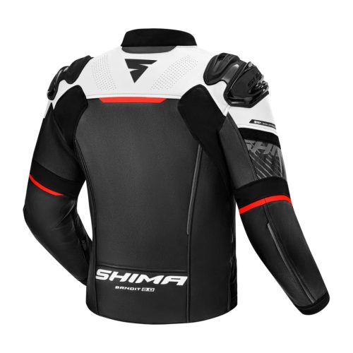 SHIMA BANDIT 2.0 motoros bőrdzseki | Black/red
