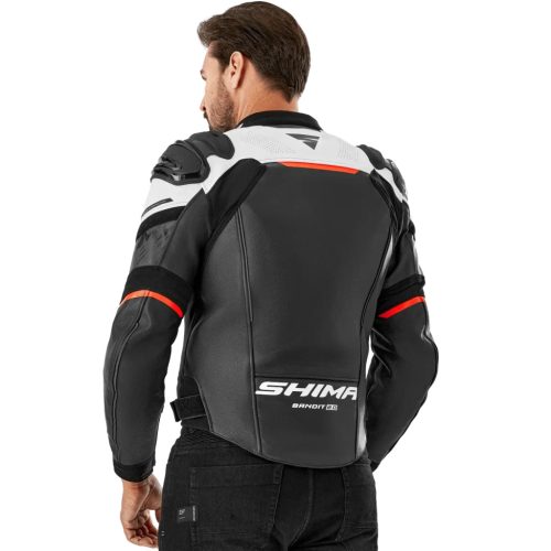 SHIMA BANDIT 2.0 motoros bőrdzseki | Black/red
