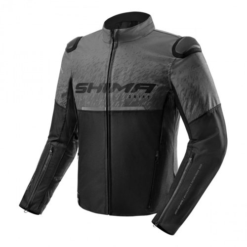 Shima Drift férfi motoros textil kabát - fekete/szürke