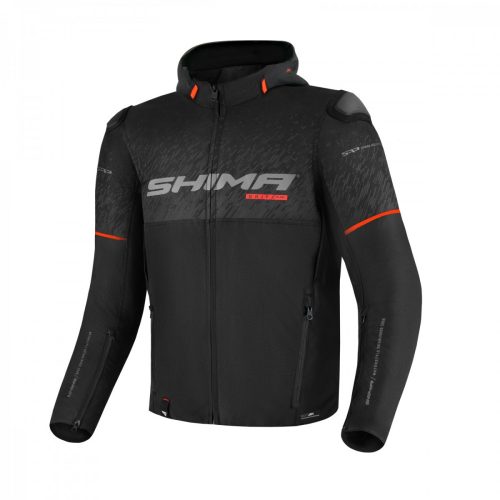 Shima Drift+ férfi motoros vízálló textil kabát - Fekete
