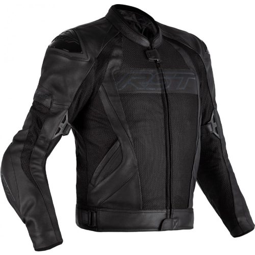 RST Tractech Evo 4 Jacket Leather Mesh motoros bőrkabát - Black
