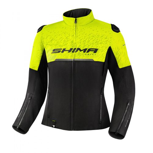 Shima Drift Lady női motoros textil kabát - fekete/neon sárga