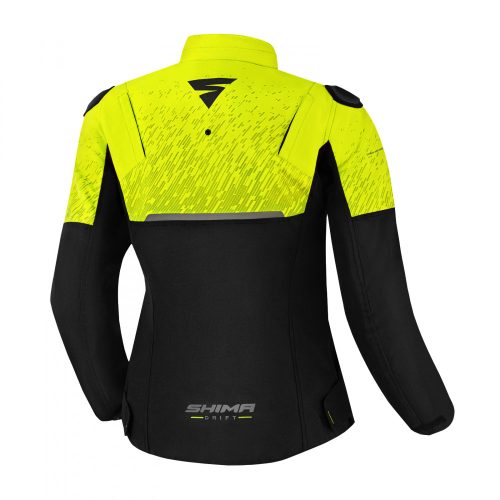 Shima Drift Lady női motoros textil kabát - fekete/neon sárga