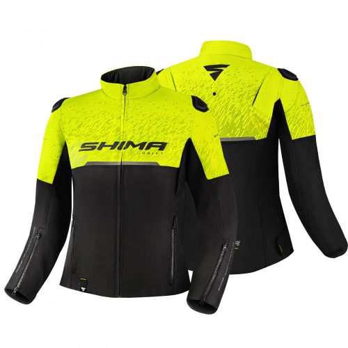 Shima Drift Lady női motoros textil kabát - fekete/neon sárga