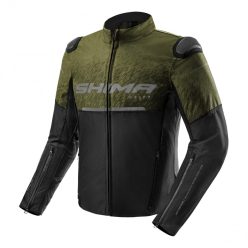 Shima Drift férfi motoros textil kabát - fekete/khaki