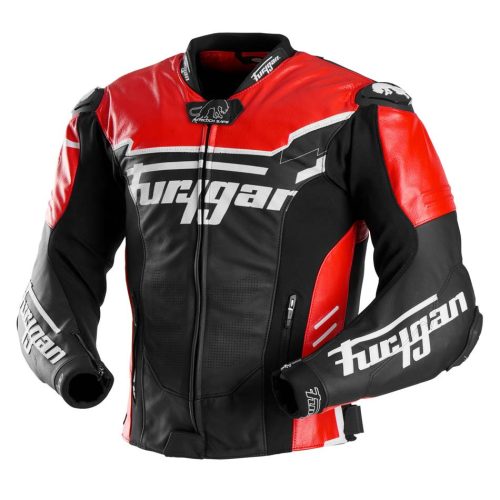 Furygan SIRIUS férfi bőrkabát | Black-Red-White