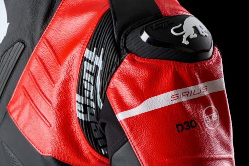 Furygan SIRIUS férfi bőrkabát | Black-Red-White