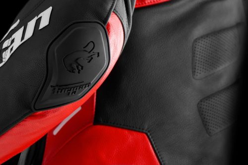 Furygan SIRIUS férfi bőrkabát | Black-Red-White