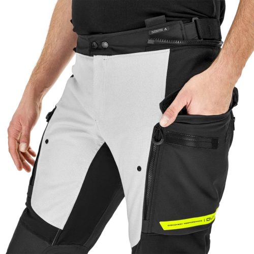 SHIMA DUNE Férfi textil motoros nadrág | Fekete/Fluo sárga