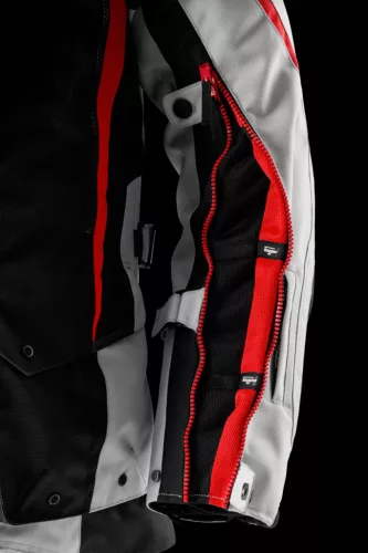 FURYGAN MONTROC KEVLAR® PRIMALOFT® 3IN1+ Férfi motoros textil kabát | Black/red