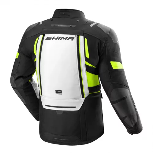 Shima DUNE 2.0 G2 Férfi motoros túrakabát | Fekete/Fluo sárga