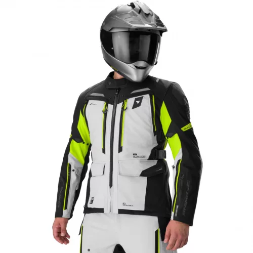 Shima DUNE 2.0 G2 Férfi motoros túrakabát | Fekete/Fluo sárga