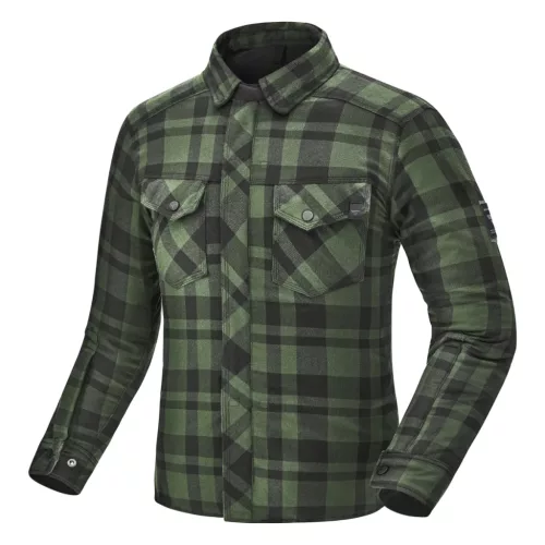 Shima RENEGADE 2.0 MEN férfi protektoros ing | Zöld
