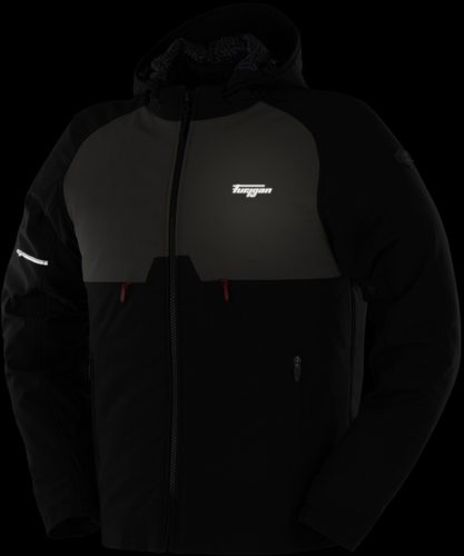 FURYGAN ADDAX VÍZÁLLÓ Férfi motoros textil kabát | Black/Khaki