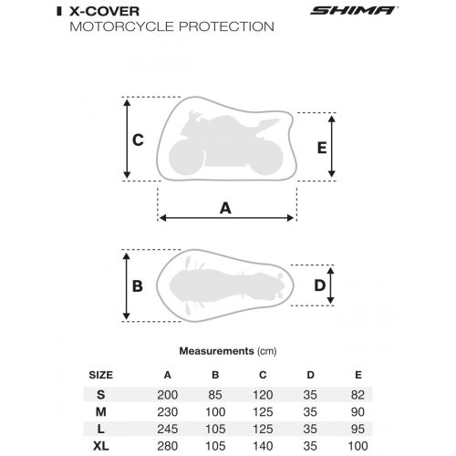 Shima X-COVER motorponyva