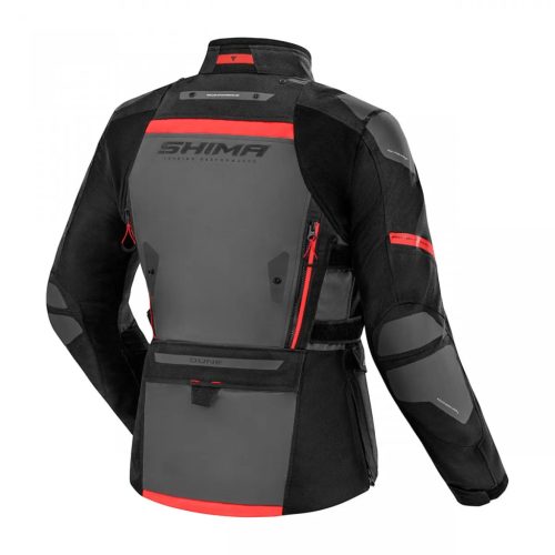 SHIMA Dune LADY Női motoros textil kabát | Fekete/Piros