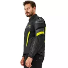 SHIMA SOLID 2.0 Férfi motoros textil kabát | Black/fluo
