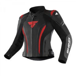 Shima MIURA 2.0 női motoros bőrkabát | Black/red