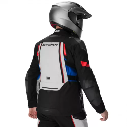 Shima DUNE 2.0 G2 Férfi motoros túrakabát | Fekete/Piros/Kék