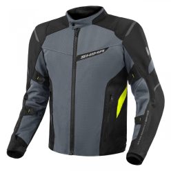   SHIMA RUSH 2.0 VENTED Férfi motoros textil kabát | Black/gray/fluo