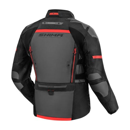 Shima DUNE Férfi textil kabát | Fekete/Piros