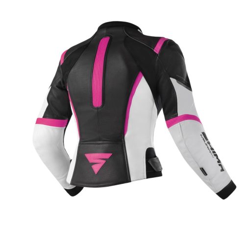 Shima MIURA 2.0 női motoros bőrkabát | Black/white/pink