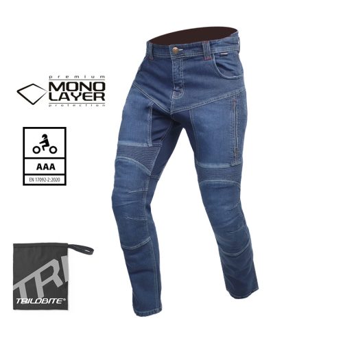 Trilobite férfi motoros farmer Parado men Monolayer / CE AAA blue / slim fit