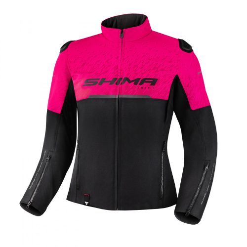 Shima Drift Lady női motoros textil kabát - fekete/rózsaszín