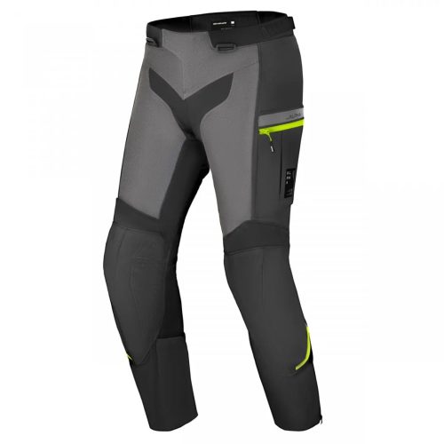 SHIMA ALPHA Férfi motoros textil nadrág | Black-Fluo