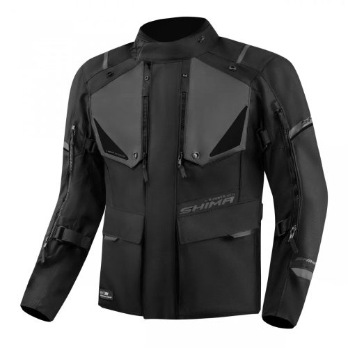 SHIMA RUNNER Férfi motoros textil kabát | Black