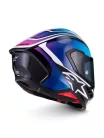 Alpinestars Supertech R7 bukósisak - Zeal - Black/Blue/Pink Fluo/White
