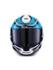 Alpinestars Supertech R7 bukósisak - Zeal - Black/Blue/Pink Fluo/White